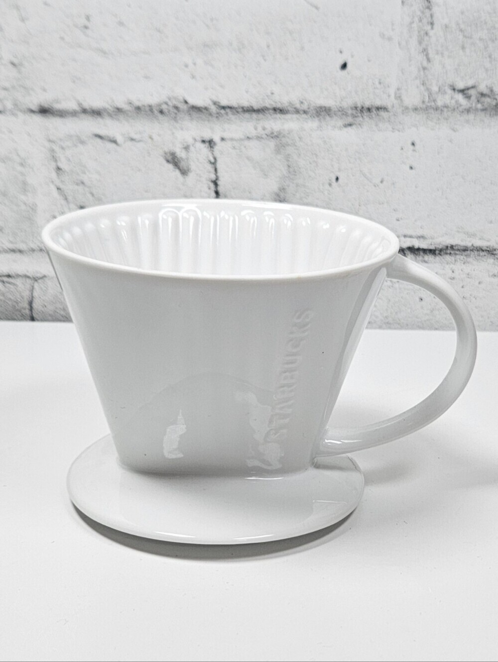 Sibarist Ceramic Pour Over Coffee Dripper White Cone Brewer 4 Inch